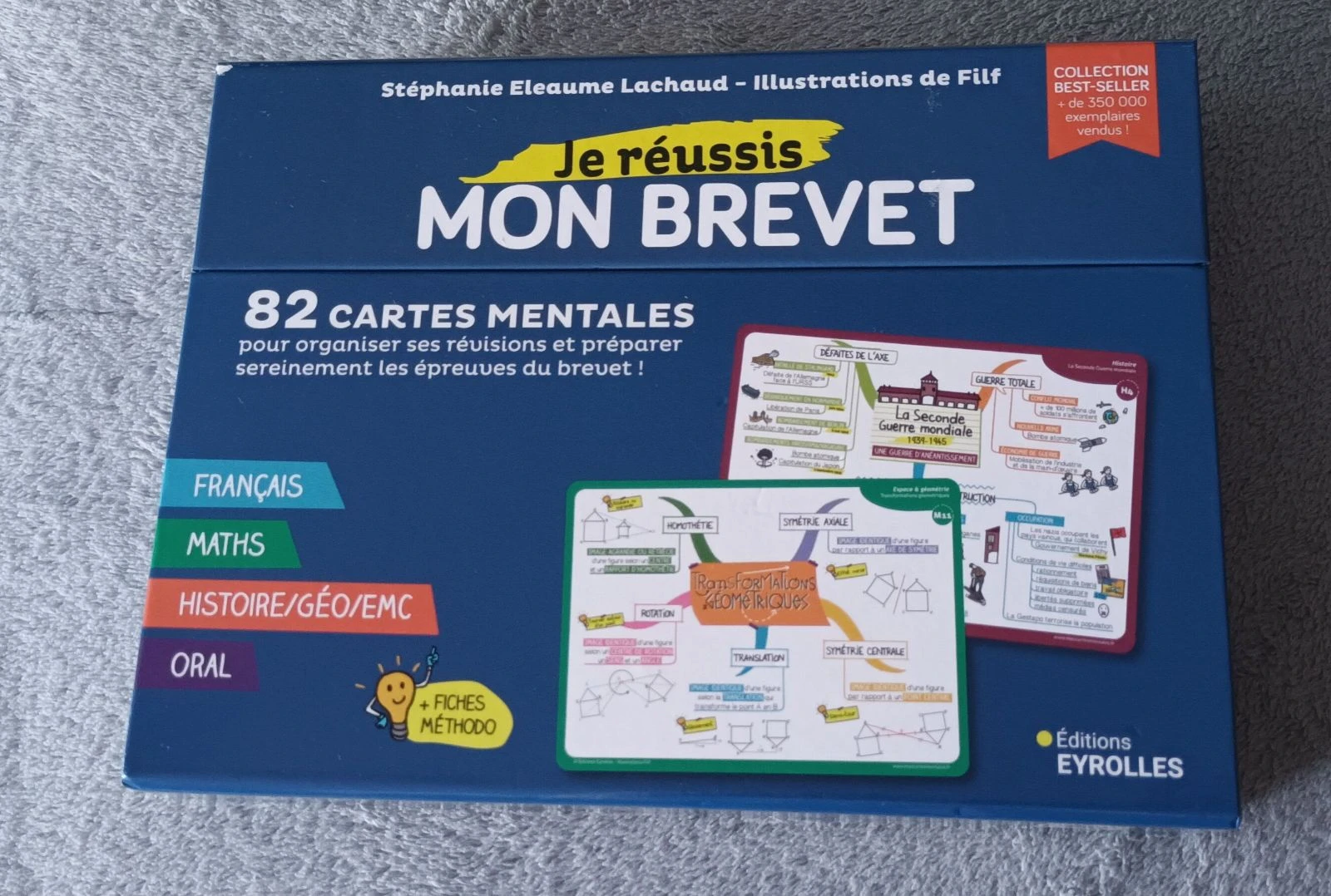 Coffret cartes mentales, je réussi mon brevet 